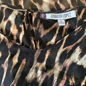 Jennifer Lopez Mystic Blooms Blouse - XL Brand New